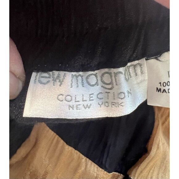 VTG Magram Patchwork Tiered XL Velvet Midi Boho Statement Eclectic Art To Wear - Picture 4 of 11